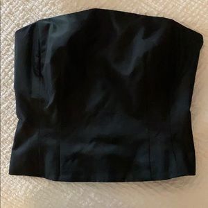 Black corset like top